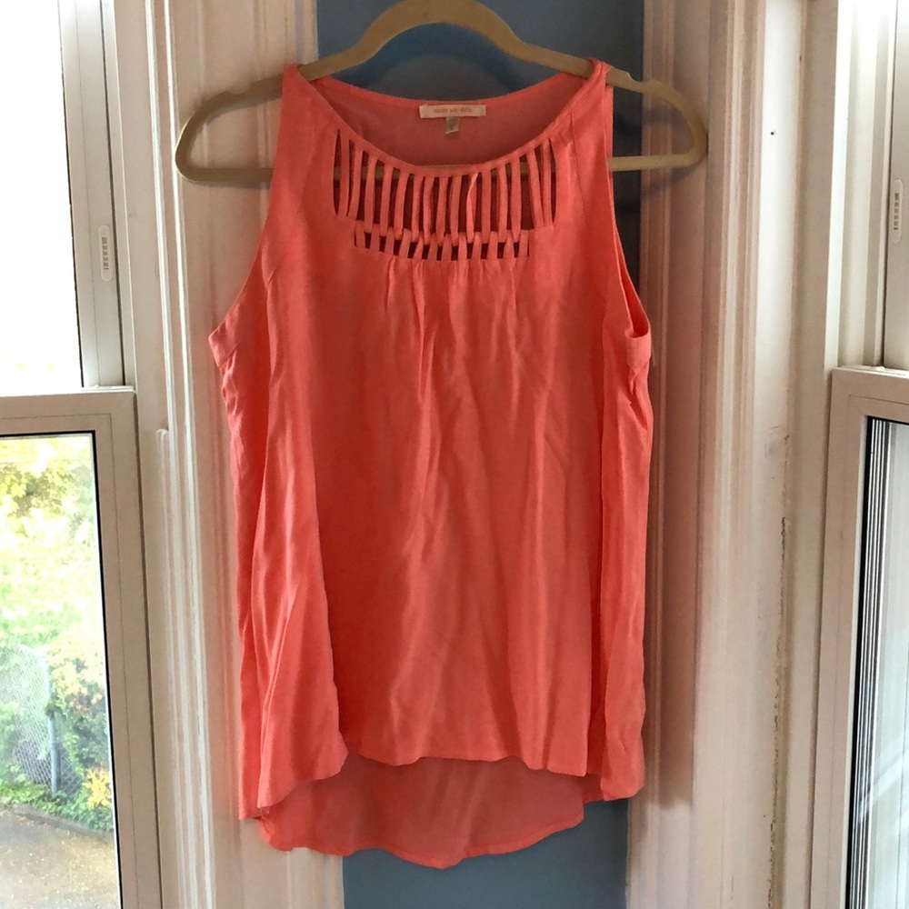 Skies are Blue Peach Tank